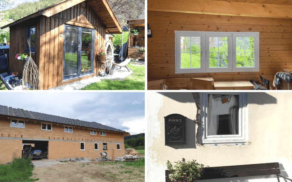 PVC ablakok használhatók nyaralókban, faházakban és faépületekben