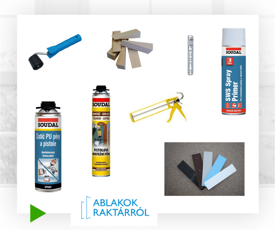 Műanyag ablak szerelőanyag