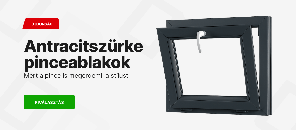 Antracit pinceablakok raktáron