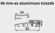 Alacsony alumínium küszöb