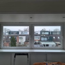 Kétoldalas fehér ablak
