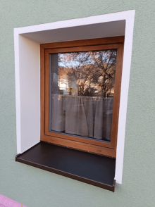 Alumínium küszöb bronz színben