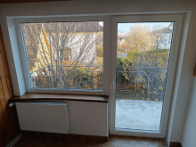 Fehér műanyag erkélyajtók