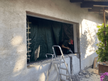 Az építési nyílás előkészítése