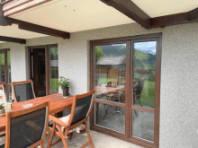 Műanyag ablakok és ajtók diófa színben