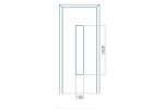 EkoLine főbejárati ajtó, jobbos 1044 x 2020