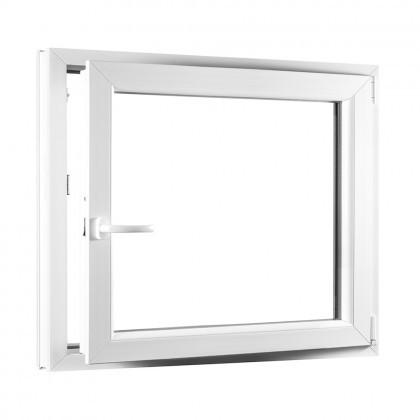 REHAU Smartline+ egyszárnyú műanyag ablak, bukó-nyíló jobbos 950 x 900