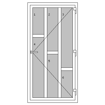 Egyszárnyú műanyag bejárati ajtók - K3 típus