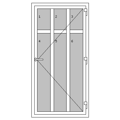 Egyszárnyú műanyag bejárati ajtók - R1 típus