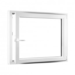 REHAU Smartline+ egyszárnyú műanyag ablak, bukó-nyíló jobbos 1100 x 1000
