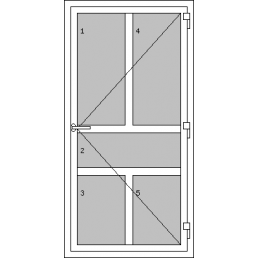 Egyszárnyú műanyag bejárati ajtók - P15 típus