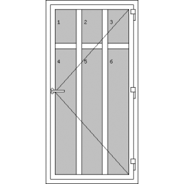 Egyszárnyú műanyag bejárati ajtók - R1 típus