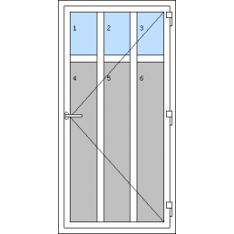 Egyszárnyú műanyag bejárati ajtók - R2 típus